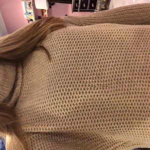 Turtleneck Knit sweater Beige